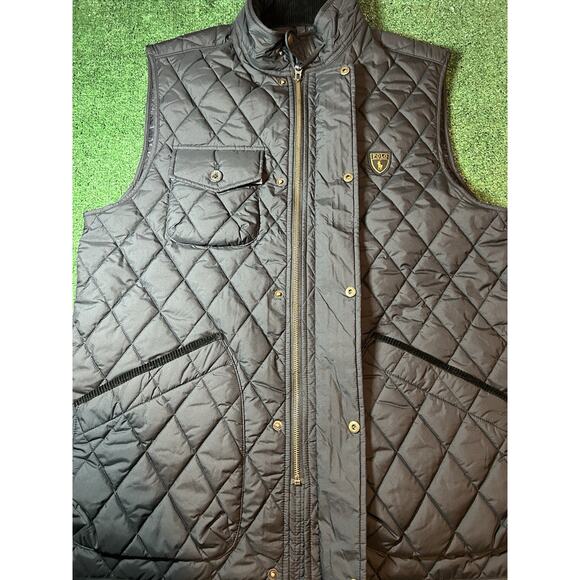 Polo Ralph Lauren Men's Logo Patch Water-Repellent Quilted Vest - LT - Picture 9 of 13
